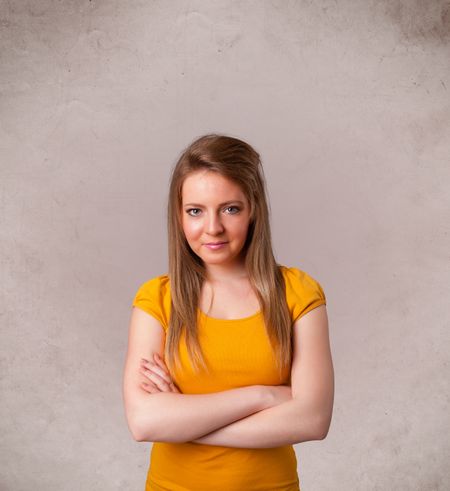 portrait-young-cute-girl-empty-copy-244824694 Portrait of a young cute girl with empty copy space on grungy background