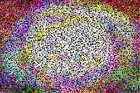 Cosmic afterglow, a multicolored pointillist abstract