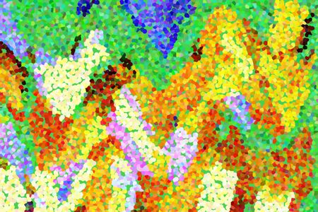 Multicolored pointillist abstract for decoration and background