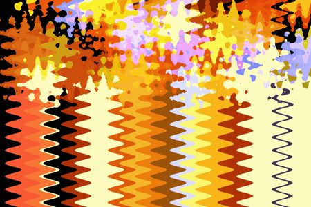 Celebratory razzle-dazzle abstract fireworks finale -- both geometric and painterly -- with sine waves for corkscrew rocket trails and frenetic splotches for bursts and sparks