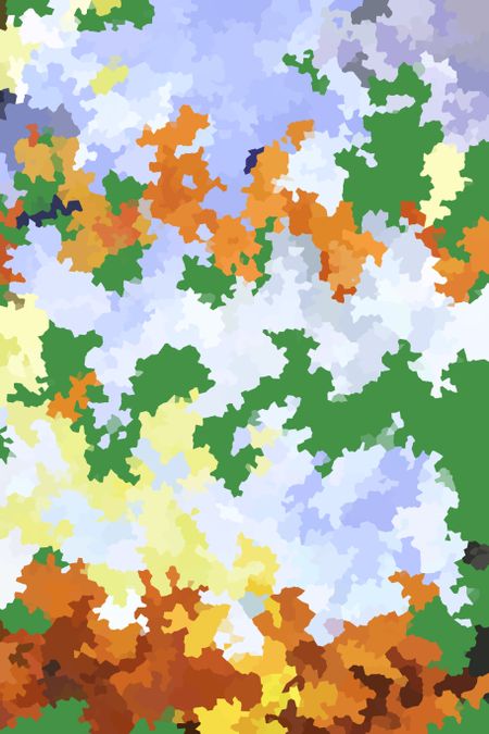 All-season abstract of foliage and sky, for outdoor and nature themes