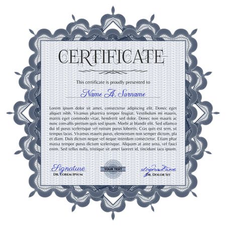 Certificate or diploma template, complex design