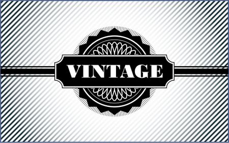 Vintage label