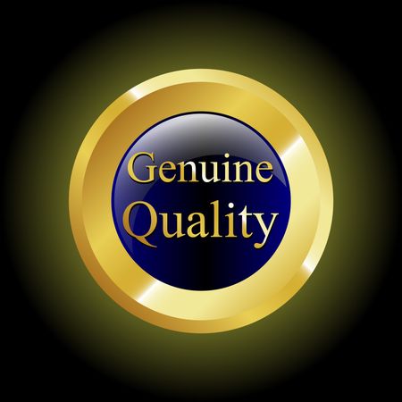 Genuine Quality golden emblem.