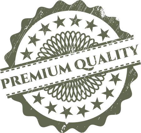 Premium Quality Rubber Stamp with Green color; Sticker, Tag, Icon or Symbol