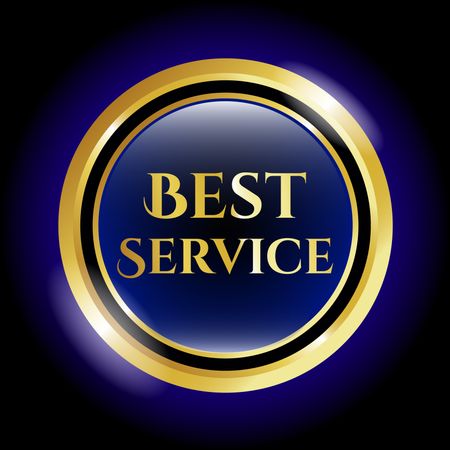 Best service golden shiny object