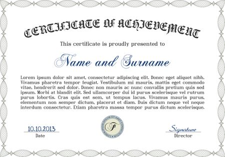 Certificate or diploma template