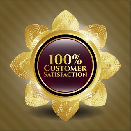 100% customer satisfaction golden flower