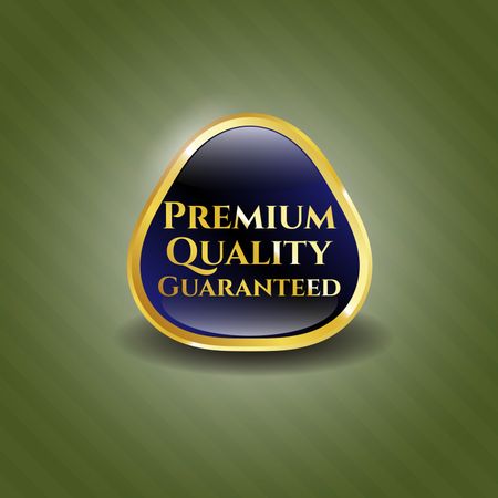Premium quality guaranteed gold shiny emblem.