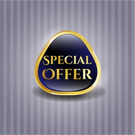 Special offer gold shiny emblem