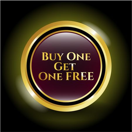 Buy one get one free golden shiny emblem