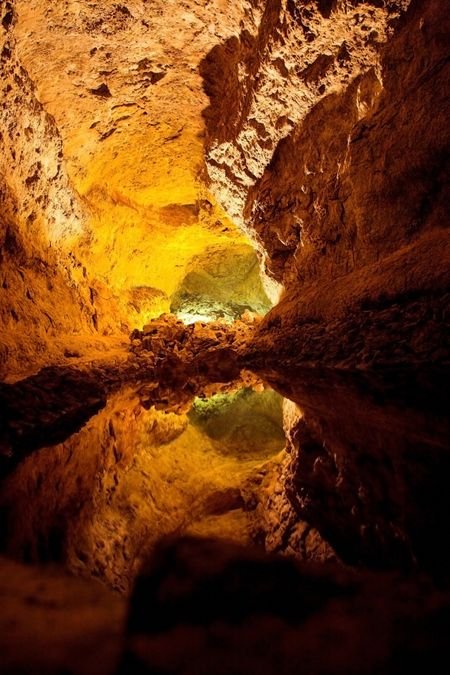 colourful caves - cueva de los verdes in lanzarote