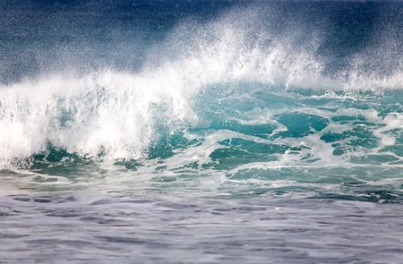 beautiful sea wave on a high tide day