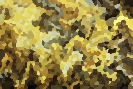 Varicolored crystallized abstract of irregular polygons with earth tones of a desert region for decorative or environmental backgrounds