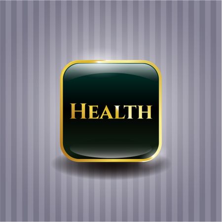 Health gold shiny emblem