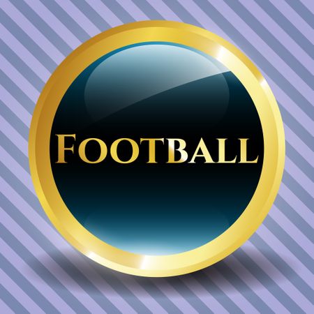 Football shiny emblem