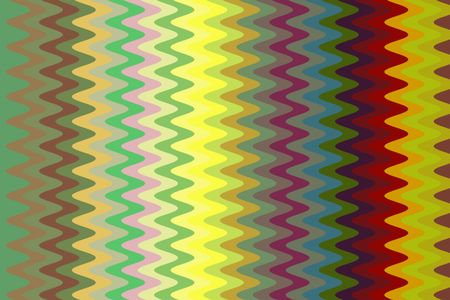 Multicolored abstract of squiggly sine waves in a decorative geometric pattern