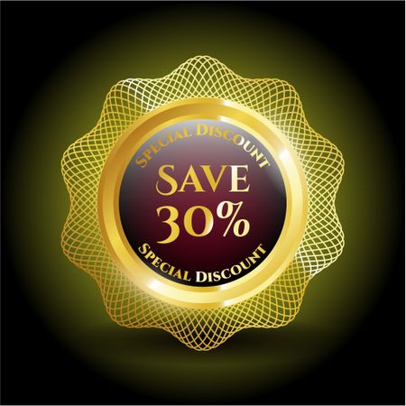 Save 30% Golden badge