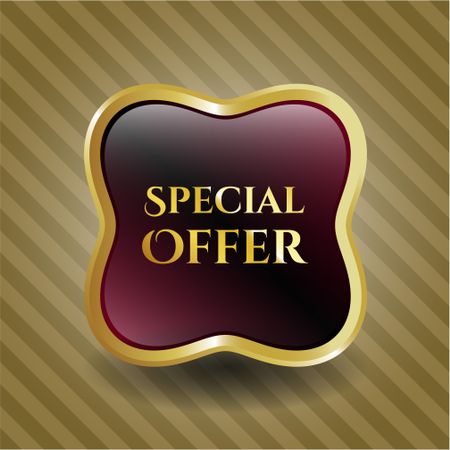 Special offer golden badge