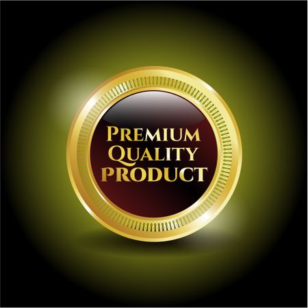 Premium quality product gold badge
