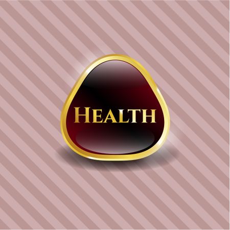 Health gold shiny emblem