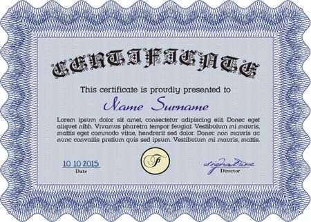 Rretro frame certificate template Vector 