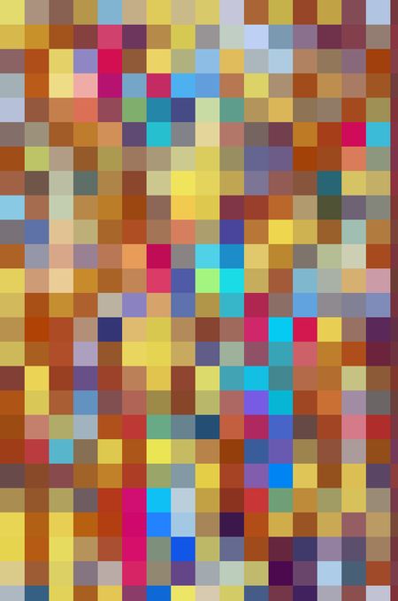 Festive parti-colored mosaic abstract of squares in a variety of solid colors for carnival or summer themes