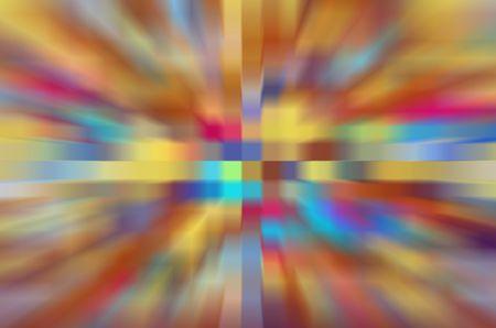 Checkered radial blur of multicolored mosaic for background and decoration