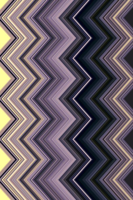Geometric varicolored abstract of zigzags in a repetitive pattern for decoration and backgrounds with mathematical or architectural motifs