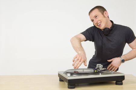 Spinning DJ