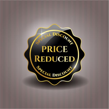 Price reduced black shiny badge