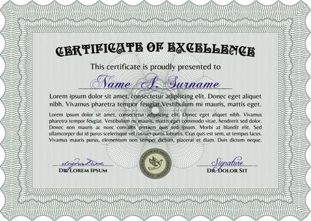 Vector certificate template.