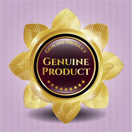 Genuine product gold shiny flower