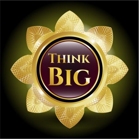 Think big golden flower