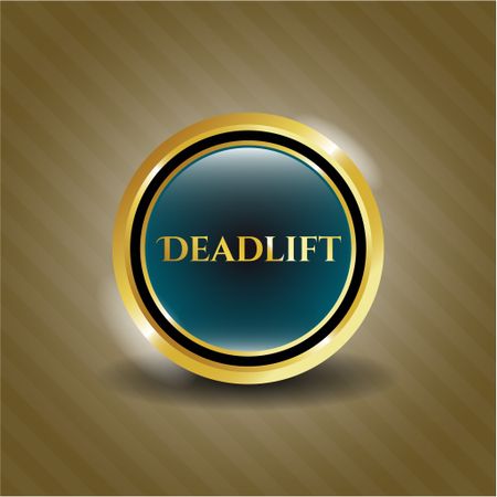 Deadlift gold shiny badge