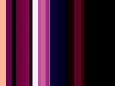 Varicolored abstract of parallel stripes of various widths for mood enhancement in decoration or background