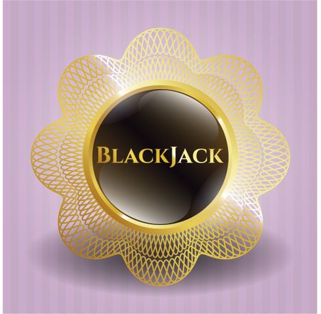 Blackjack gold shiny badge