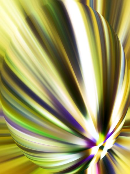 Bright multicolored abstract flower created with radial blur