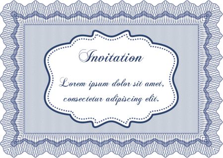 Bue invitation template