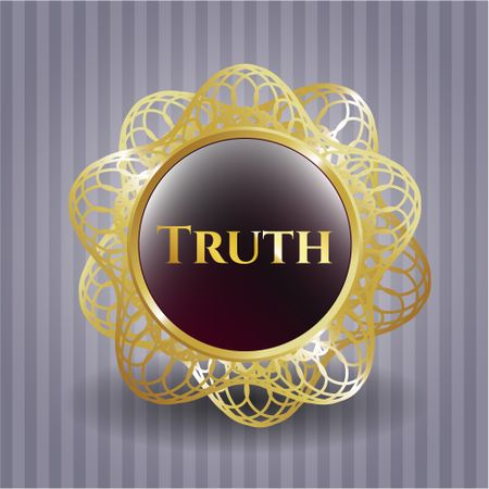 Truth gold shiny emblem