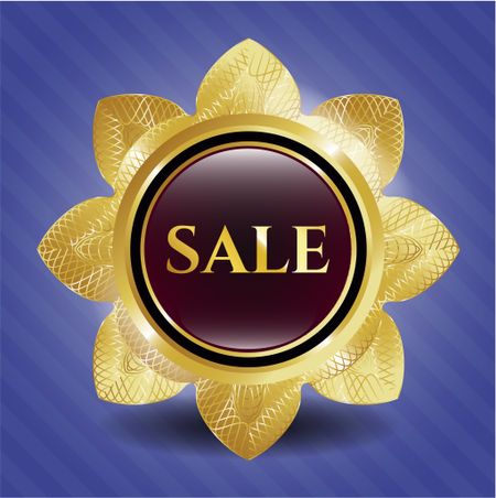 Sale gold shiny flower