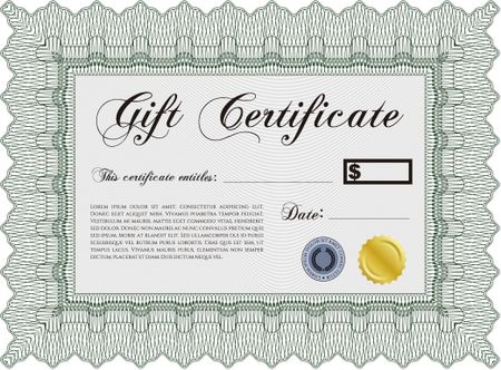 Gift certificate (green)