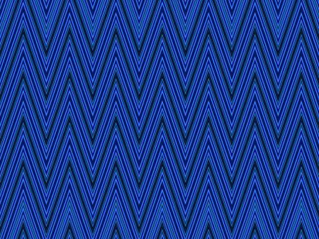 Abstract illustration of zigzag symmetry with predominance of blue