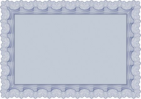 Retro frame certificate template Vector  