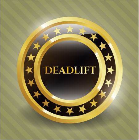 Deadlift gold shiny emblem