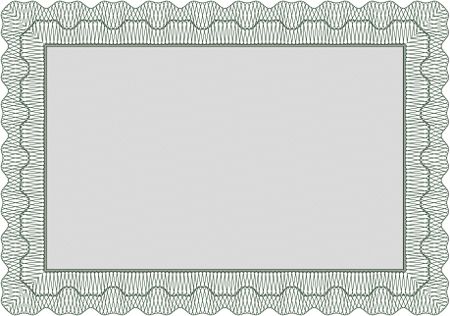 Retro frame certificate template Vector