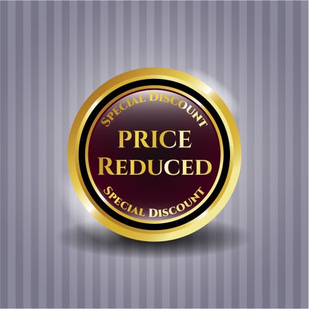 Price reduced gold shiny medal