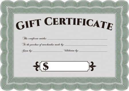 Best gift certificate template