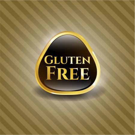 Gluten free gold shiny badge