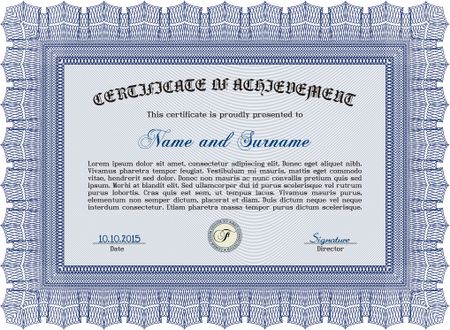 Diploma. Excellent design. Vector pattern that is used in currency and diplomas.Printer friendly. 
